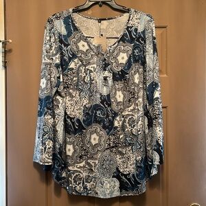 NWT a.Jesdani Tunic Top Long Sleeve Casual Blouse size 4X